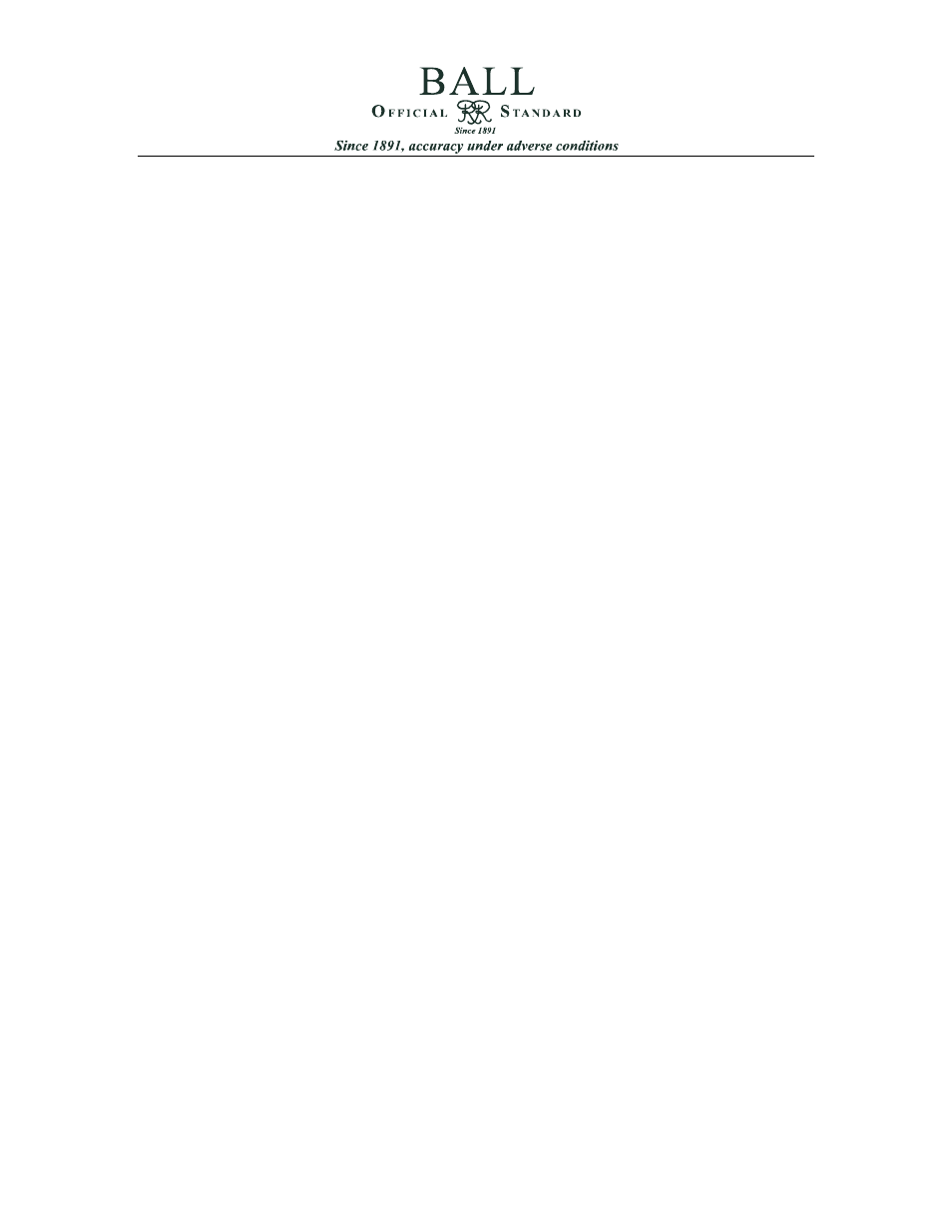 BALL Watch Watch User Manual | Page 6 / 7