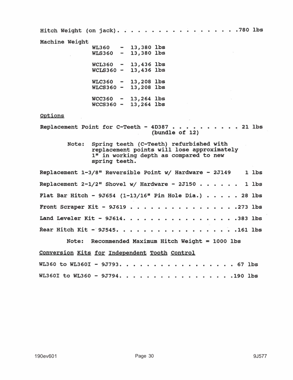 Landoll WLS360/WLS360-I Folding Pulvi-Mulcher User Manual | Page 45 / 48