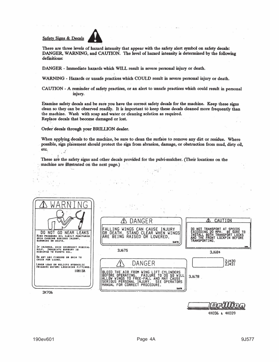 Landoll WLS360/WLS360-I Folding Pulvi-Mulcher User Manual | Page 6 / 48