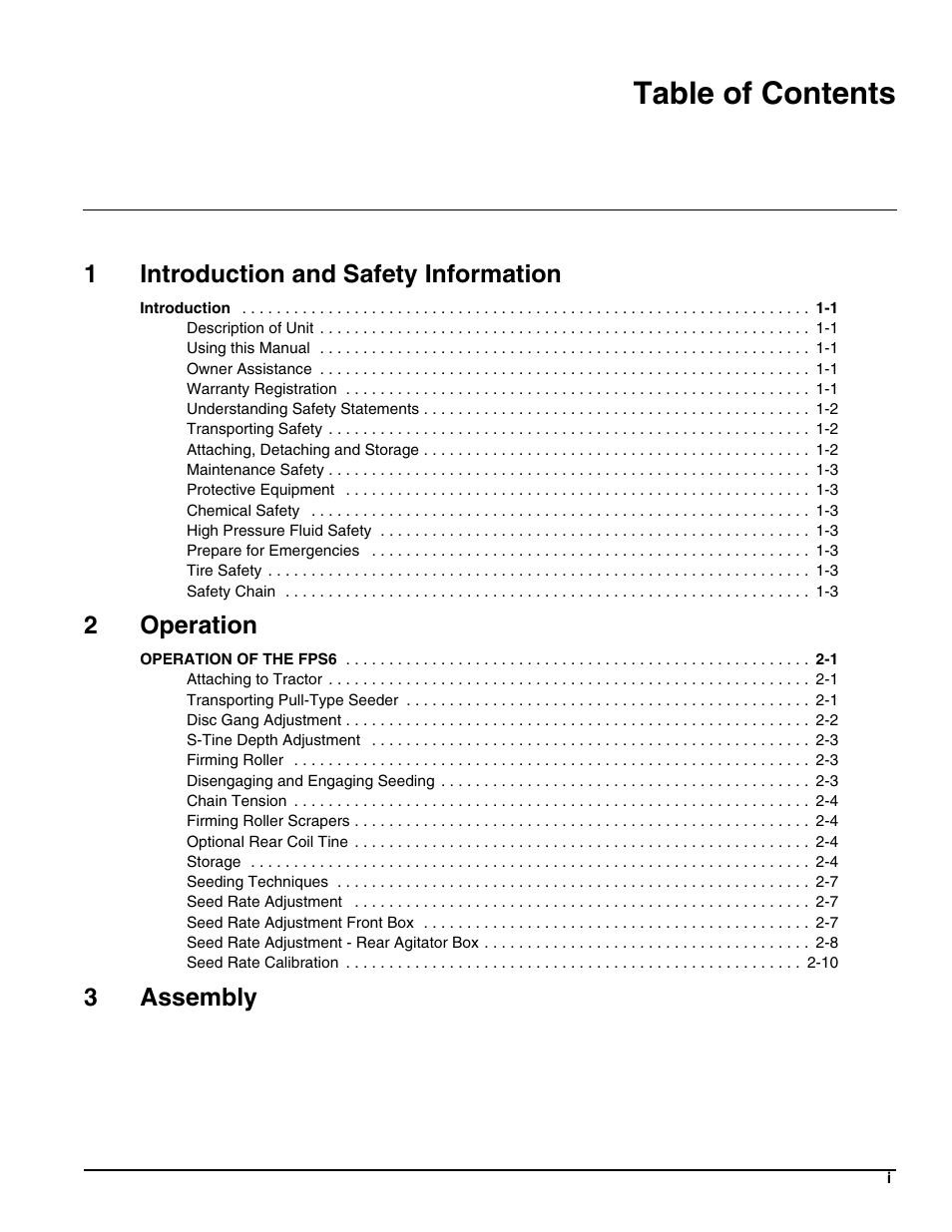 Landoll FPSBT-6 Food Plot Seeder User Manual | Page 3 / 42