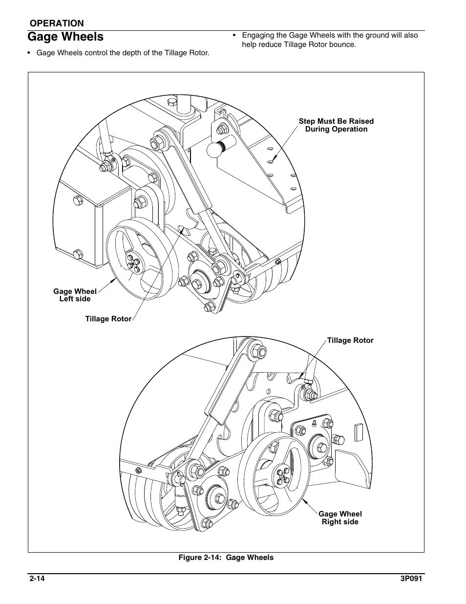 Gage wheels | Landoll BPSB6 Till-N Seed User Manual | Page 28 / 56