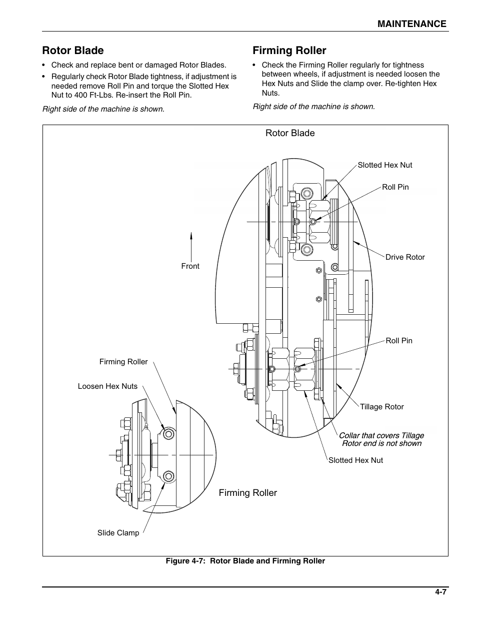 Rotor blade, Firming roller | Landoll BPSB6 Till-N Seed User Manual | Page 49 / 56