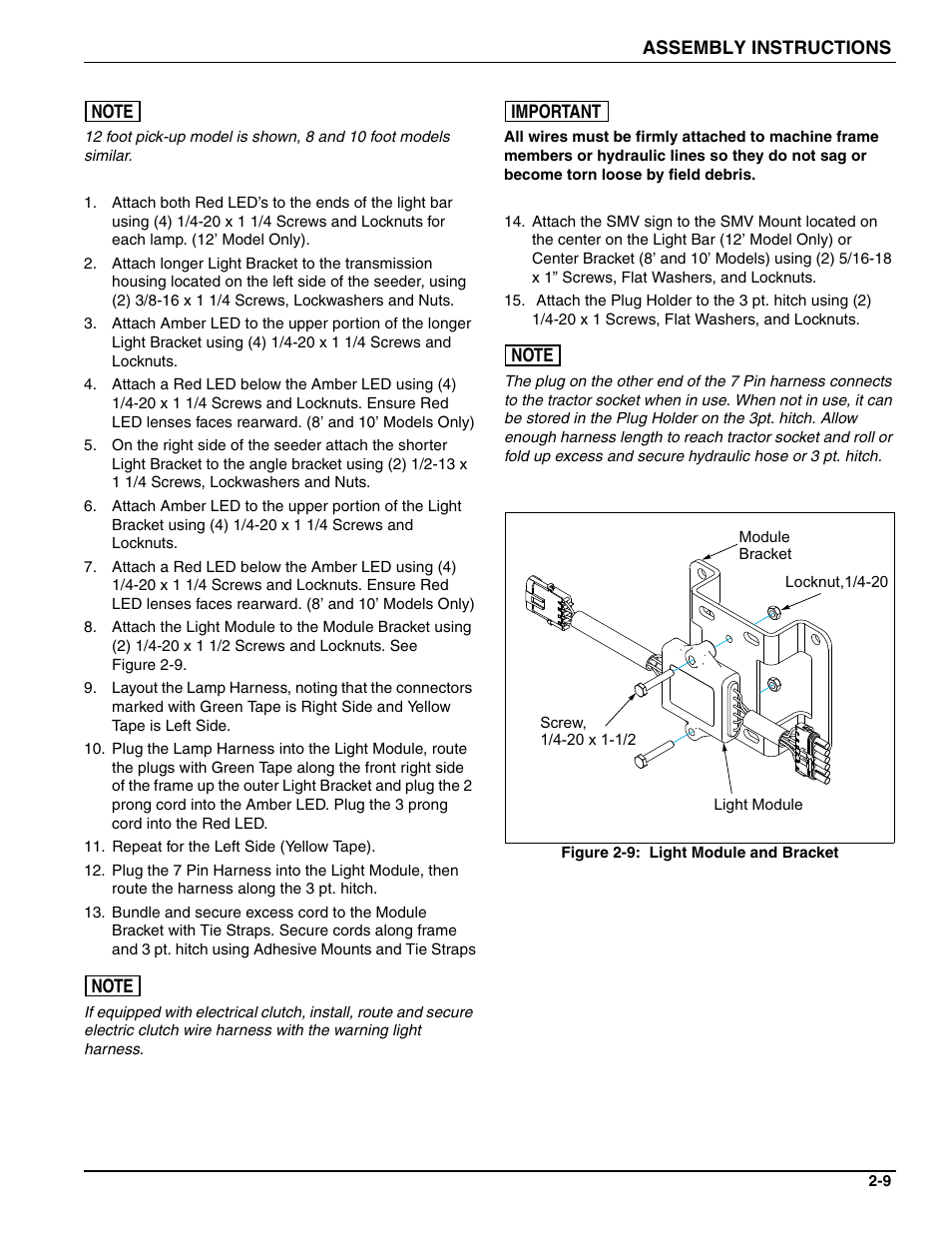 9 an | Landoll SS/SSB/SSP/SSBP 8, 10, 12 Sure Stand Seeder User Manual | Page 19 / 68