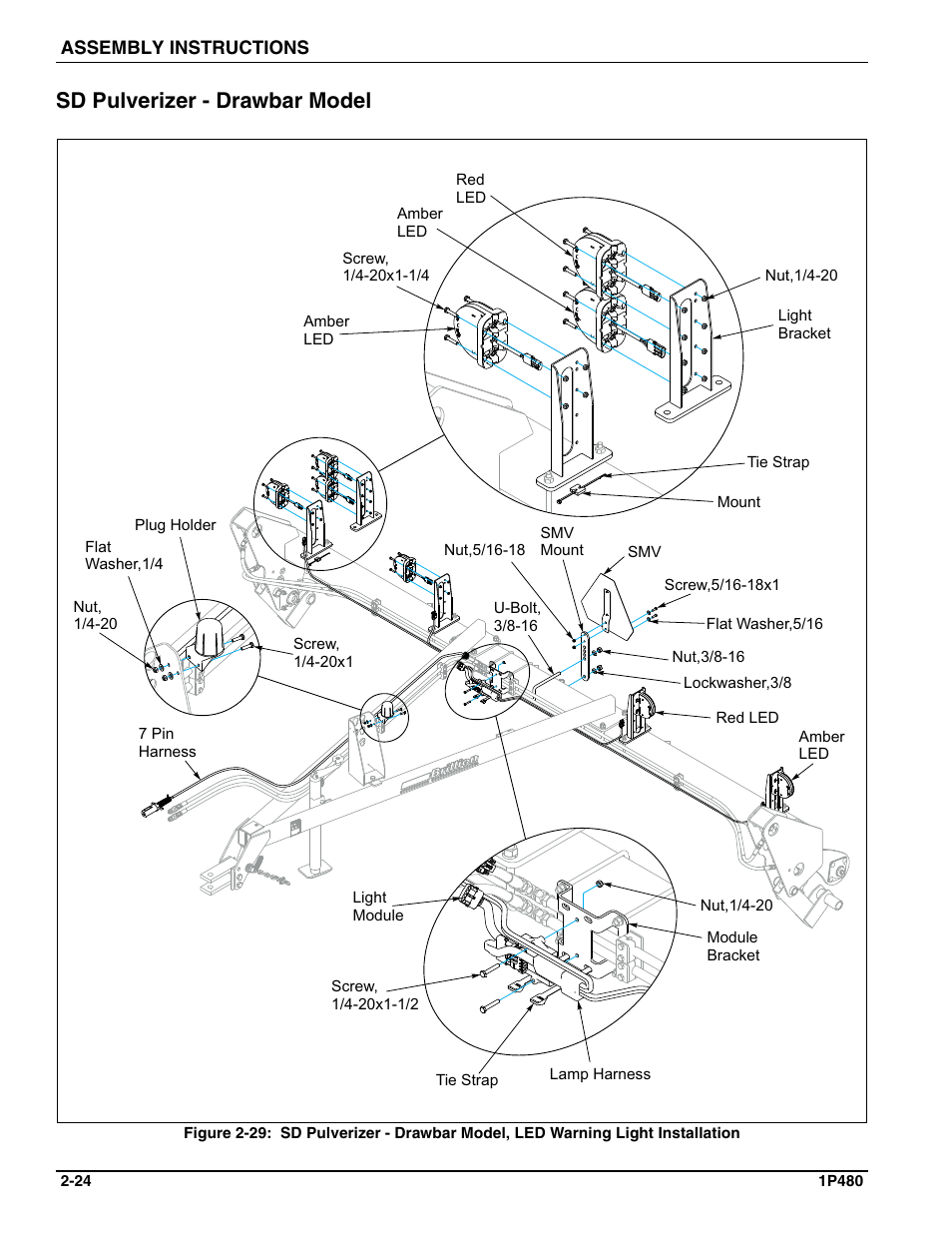 Sd pulverizer - drawbar model | Landoll SS/SSB/SSP/SSBP 8, 10, 12 Sure Stand Seeder User Manual | Page 34 / 68