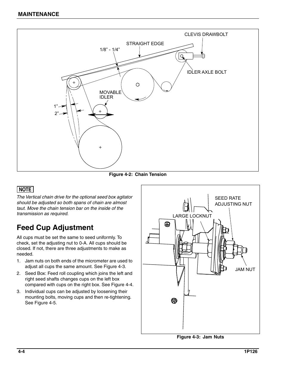 Feed cup adjustment | Landoll SSP2101 High Capacity Sure Stand Seeder User Manual | Page 48 / 54