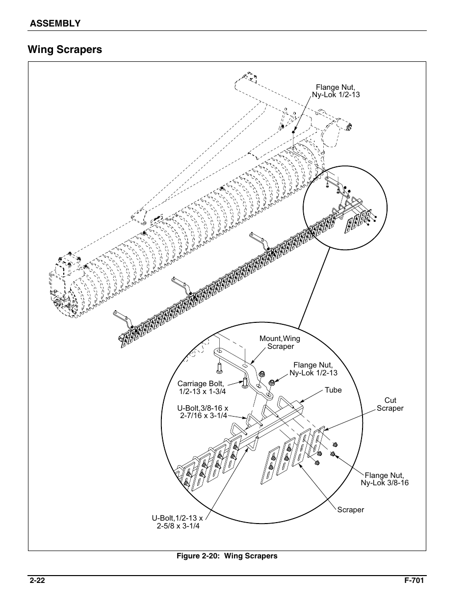 Wing scrapers | Landoll WFPC22-36 Wing Float Pulverizer User Manual | Page 36 / 54