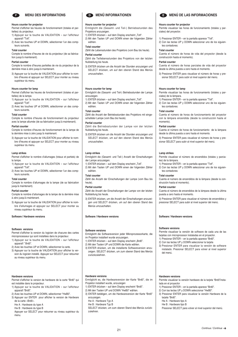 Clay Paky ALPHA BEAM C61093 User Manual | Page 21 / 40