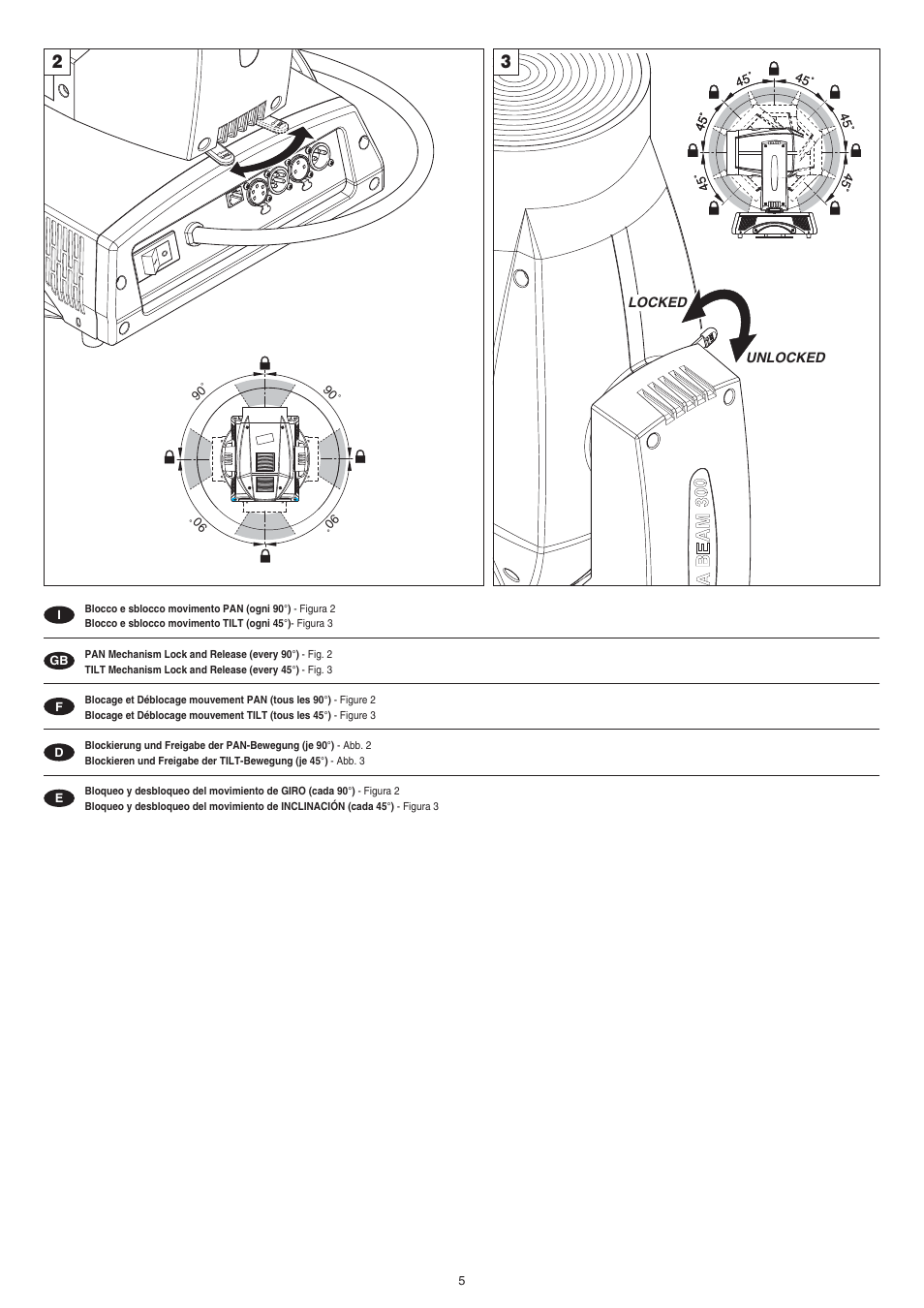 Clay Paky ALPHA BEAM C61093 User Manual | Page 5 / 40