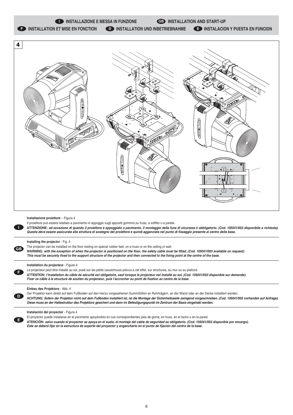 Clay Paky ALPHA BEAM C61093 User Manual | Page 6 / 40