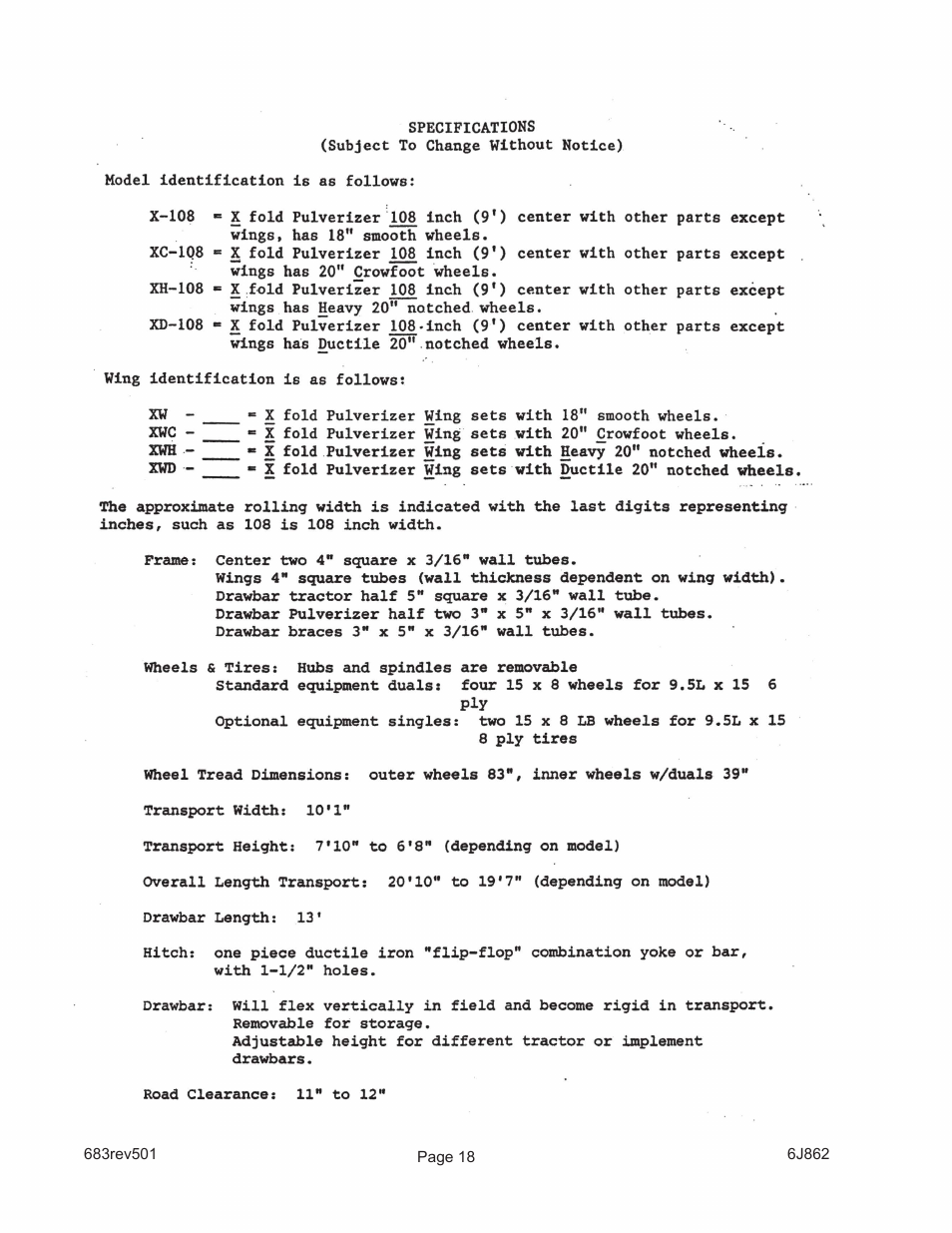 Landoll XO108/XO108-1 X-Fold Pulverizer User Manual | Page 30 / 40