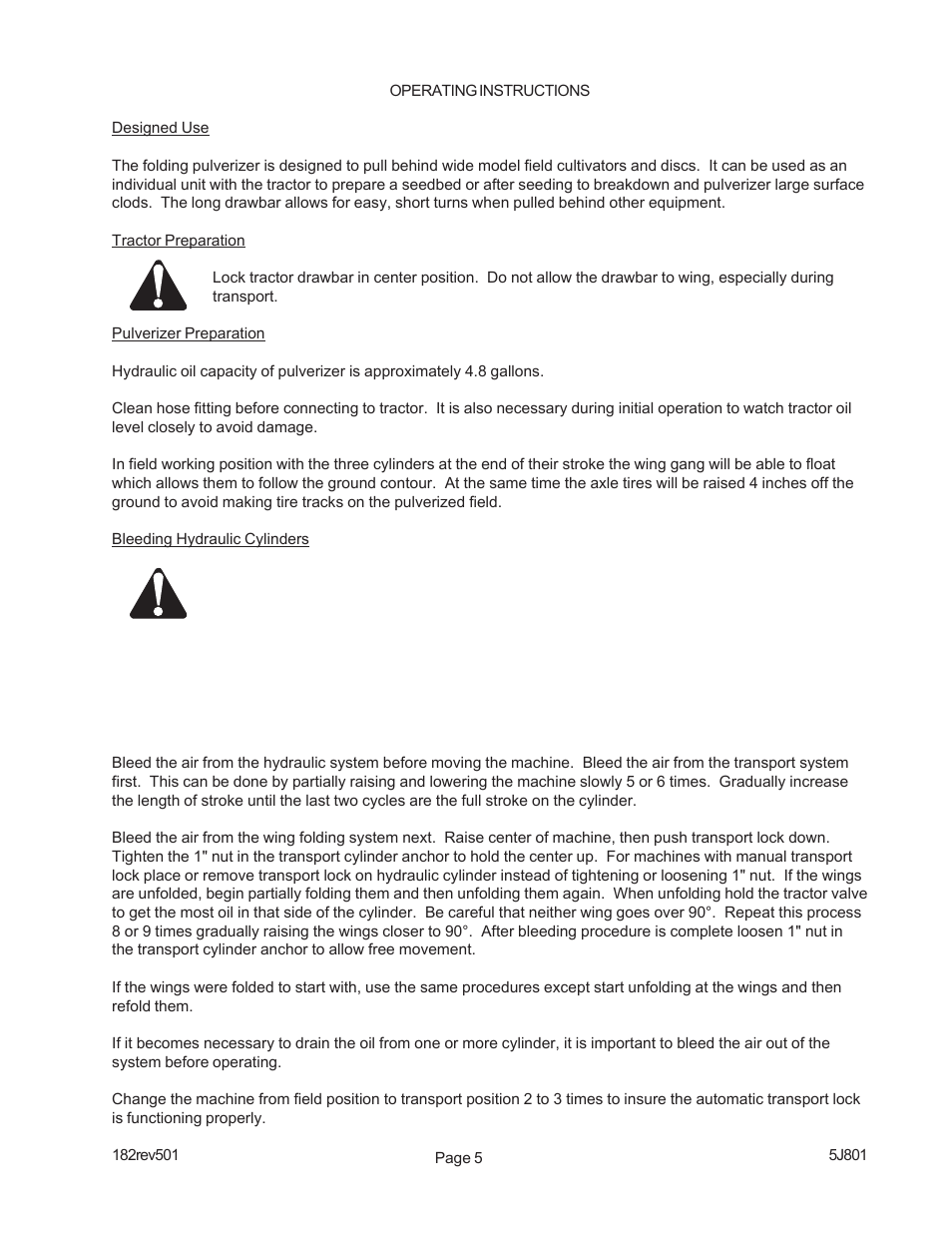 Landoll XL144/XLC144/XLD144/XLH144/XLO144 X-Fold Pulverizer User Manual | Page 9 / 46