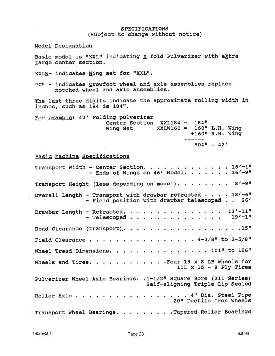 Landoll XXLO184 X-Fold Pulverizer User Manual | Page 34 / 38