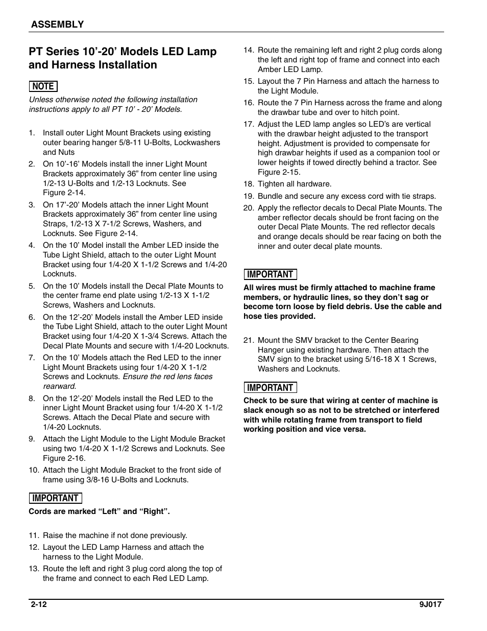 Landoll PT Series 10 through 20 Transport Pulverizer User Manual | Page 22 / 50