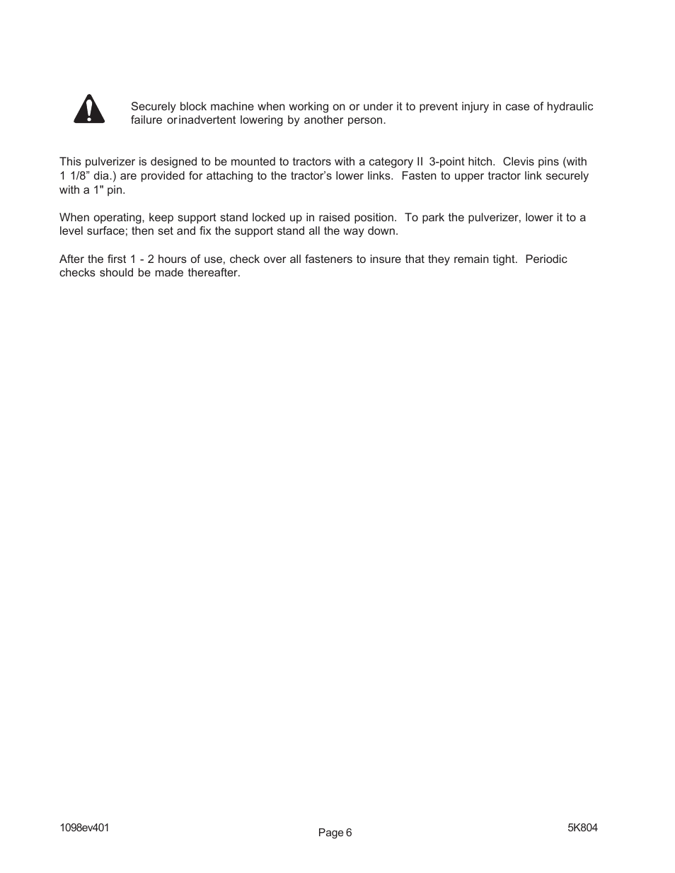 Landoll PPO Series 10 through 20 Pick-up Pulverizer User Manual | Page 8 / 42