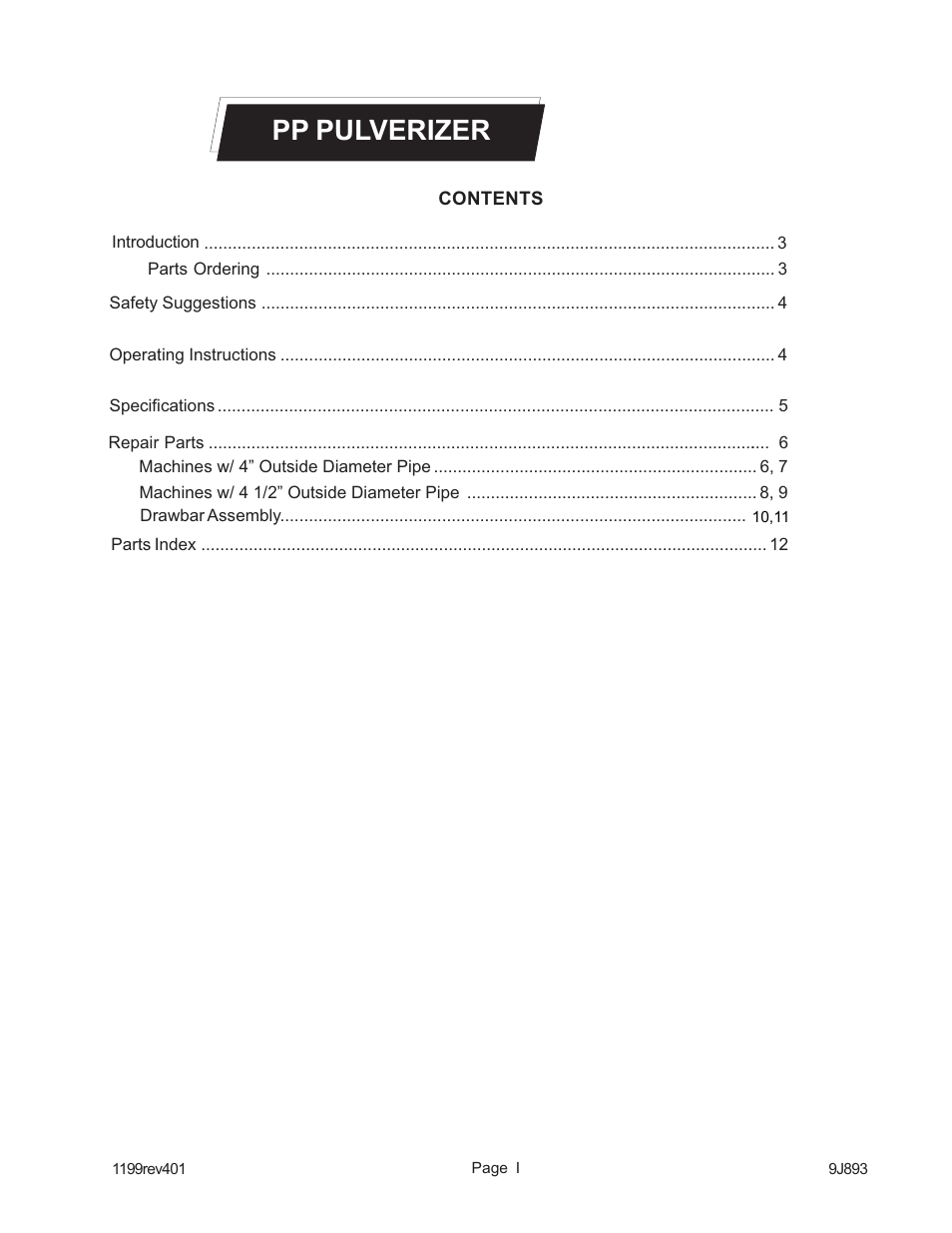 Pp pulverizer | Landoll PP-8 Pulverizer User Manual | Page 3 / 16