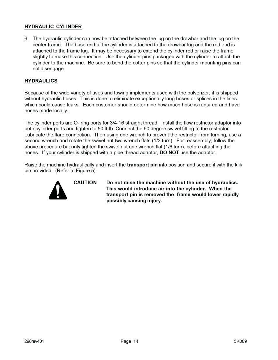 Landoll PFT Floating Ring Pulverizer User Manual | Page 16 / 20