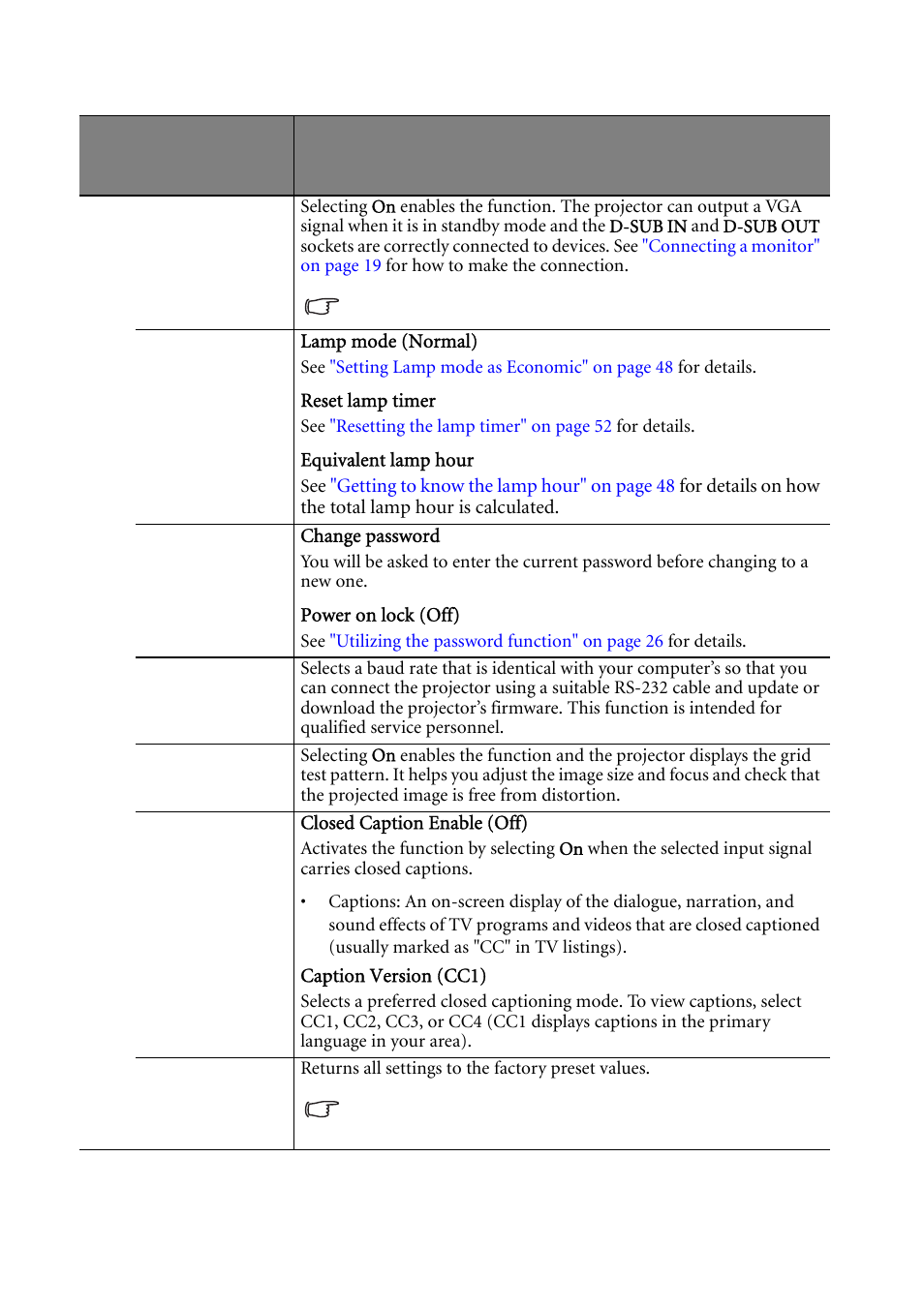 BenQ MP522 User Manual | Page 45 / 59