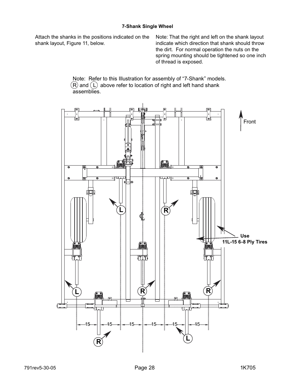 Landoll HSB 71-1 through 131-1 SOIL BUILDER Coulter Chisel - Extended Frame User Manual | Page 30 / 42