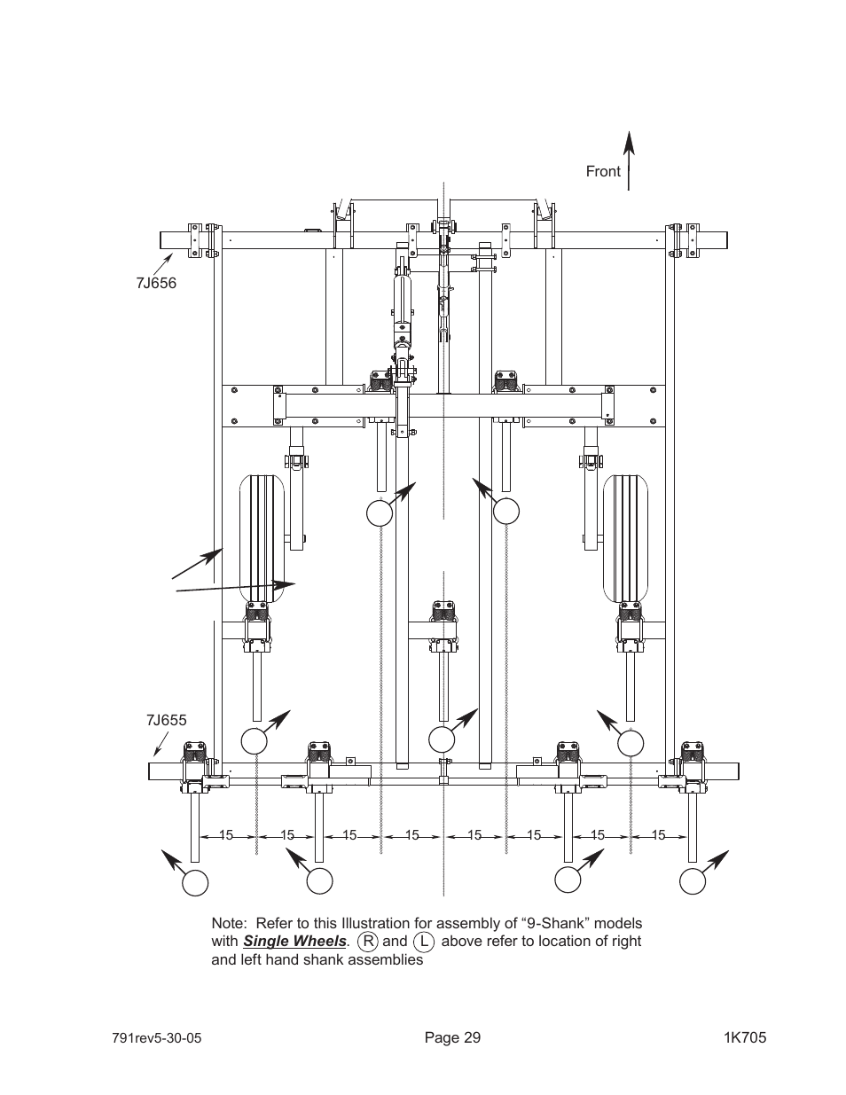 Landoll HSB 71-1 through 131-1 SOIL BUILDER Coulter Chisel - Extended Frame User Manual | Page 31 / 42