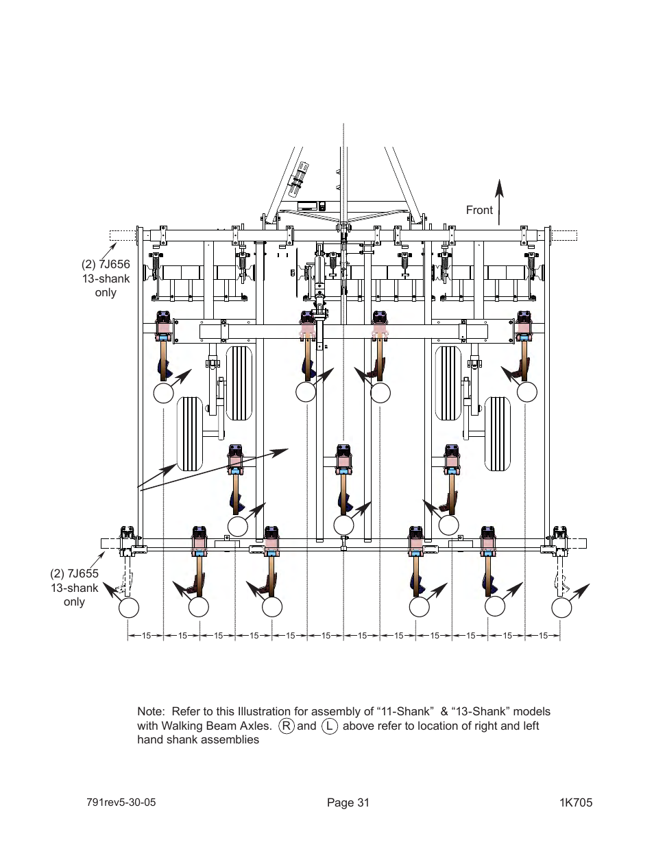 Landoll HSB 71-1 through 131-1 SOIL BUILDER Coulter Chisel - Extended Frame User Manual | Page 33 / 42