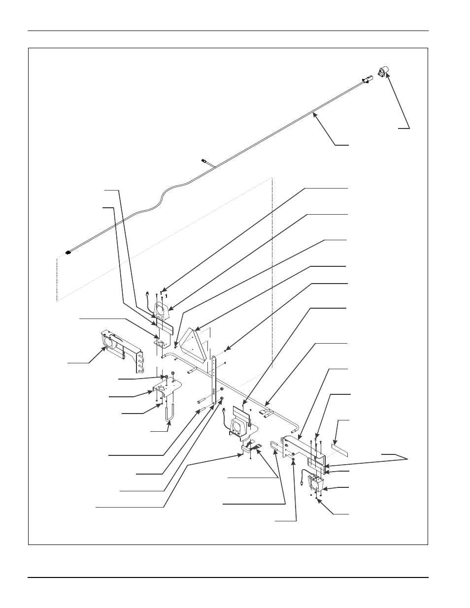 Figure 3-4: lighting and smv bracket installation | Landoll 9650 Field Cultivator User Manual | Page 48 / 88