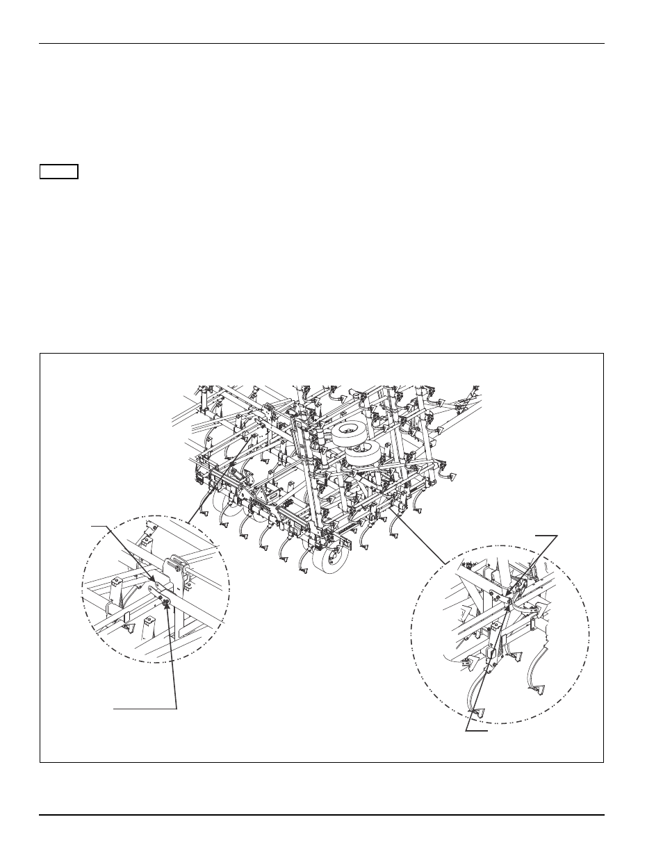 Figure 4-4: wing stabilizer bracket locks | Landoll 9650 Field Cultivator User Manual | Page 70 / 88