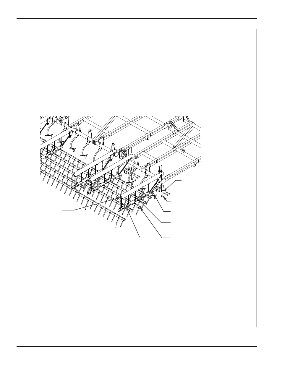 Figure 4-12: 5 row spike harrow | Landoll 9630 Field Cultivator User Manual | Page 122 / 134