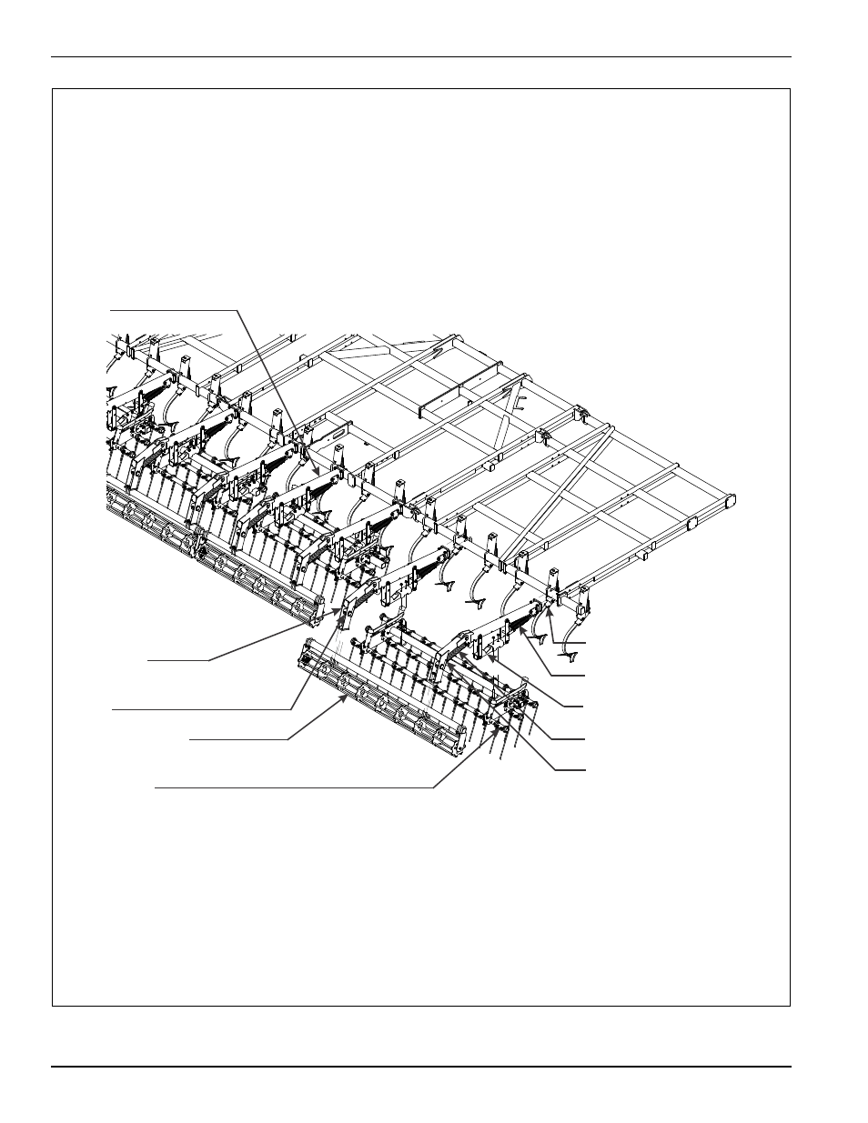 Figure 4-14: 3 row coil tine and reel harrow | Landoll 9630 Field Cultivator User Manual | Page 126 / 134