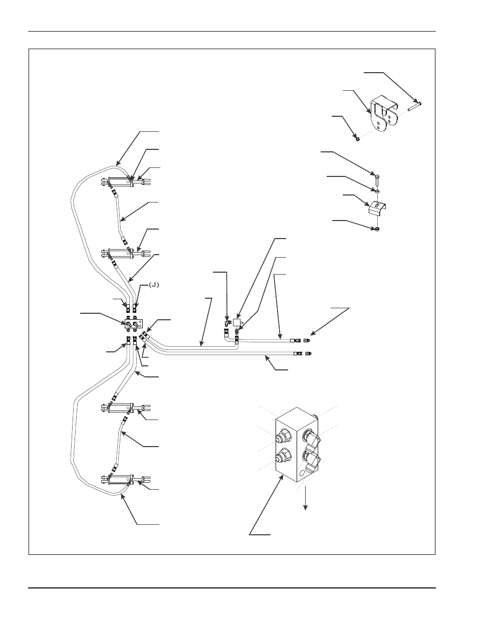 Figure 3-8: hydraulic lift installation (9630-20), Assembly instructions | Landoll 9630 Field Cultivator User Manual | Page 90 / 134