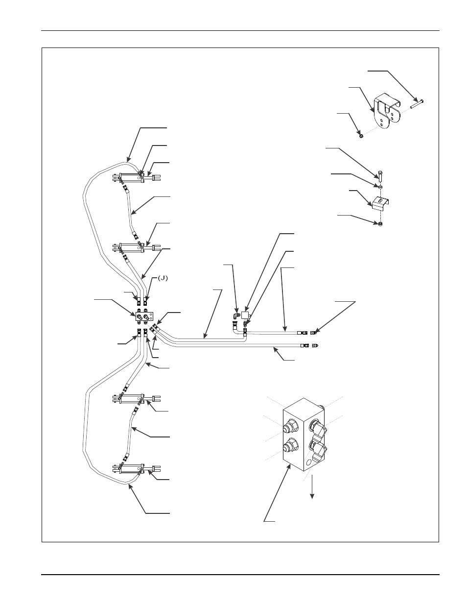 Figure 3-9: hydraulic lift installation (9630-24), Assembly instructions | Landoll 9630 Field Cultivator User Manual | Page 91 / 134