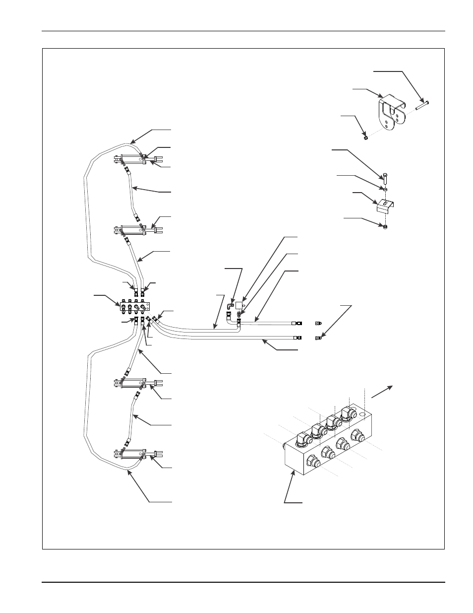 Figure 3-11: hydraulic lift installation (9630-28), Assembly instructions | Landoll 9630 Field Cultivator User Manual | Page 93 / 134