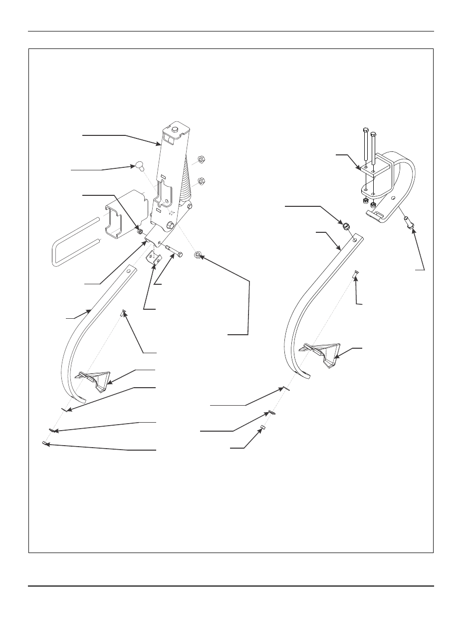 Figure 3-15: shank and clamp installation | Landoll 9630 Field Cultivator User Manual | Page 98 / 134