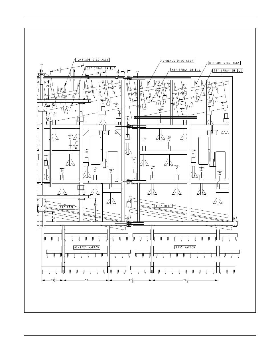 Standard specifications | Landoll 876 Series Wing Tilloll User Manual | Page 13 / 60