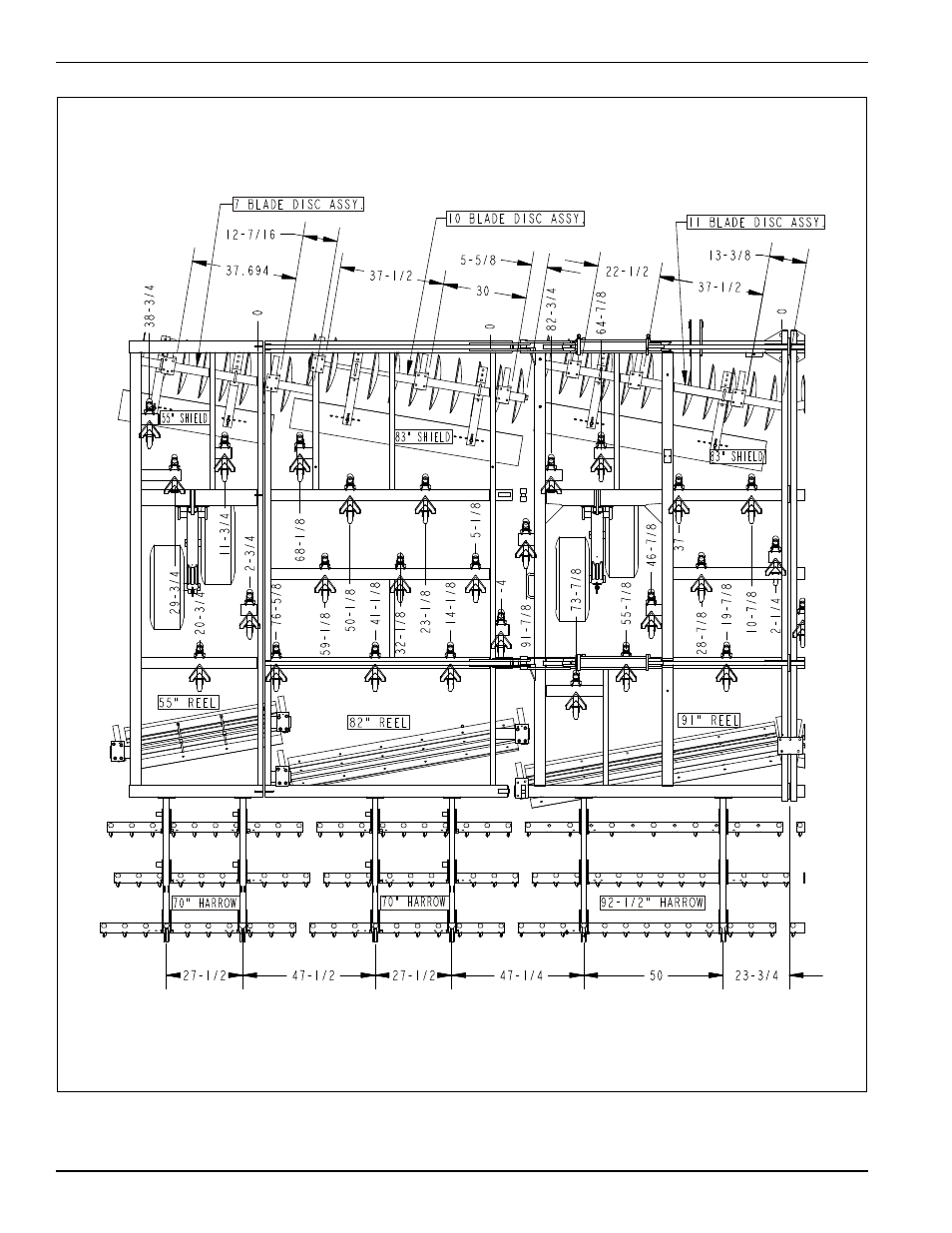 Standard specifications | Landoll 876 Series Wing Tilloll User Manual | Page 14 / 60