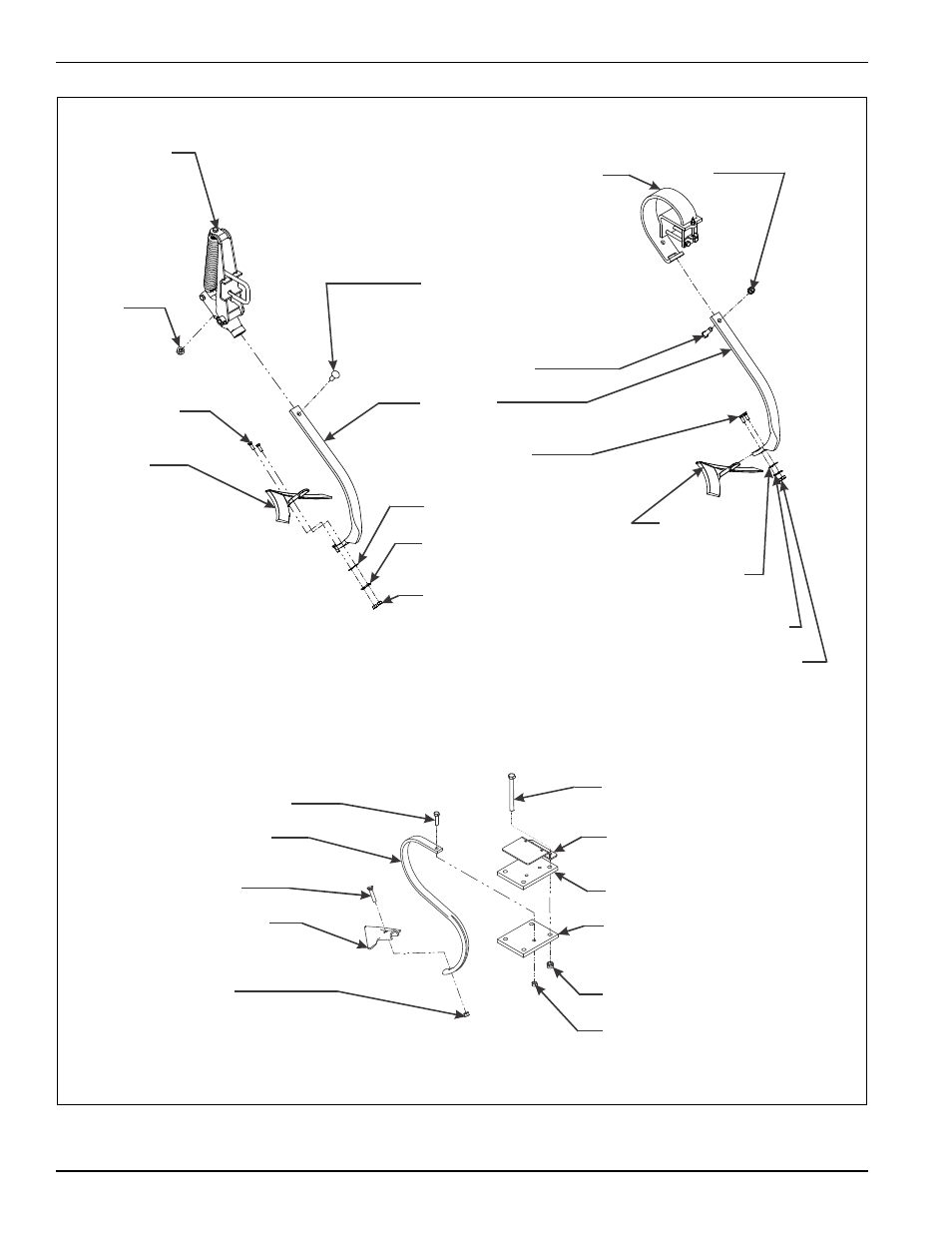 Figure 3-4: shank, clamp, and sweep assembly | Landoll 876 Series Wing Tilloll User Manual | Page 22 / 60