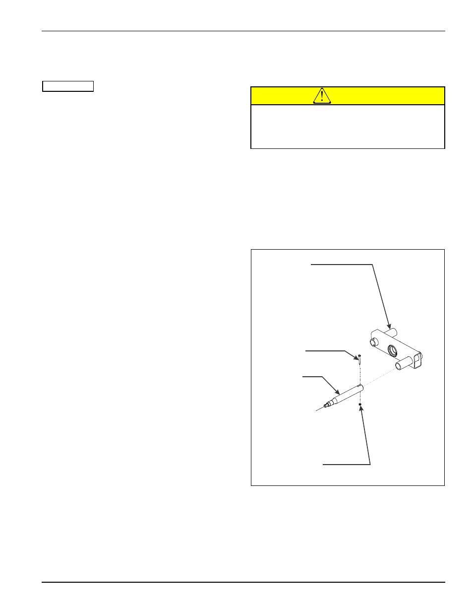 Shank, clamp, and sweep assembly, Gauge wheel installation, Figure 3-5: verify bolt-in spindle location | Caution | Landoll 876 Series Wing Tilloll User Manual | Page 23 / 60