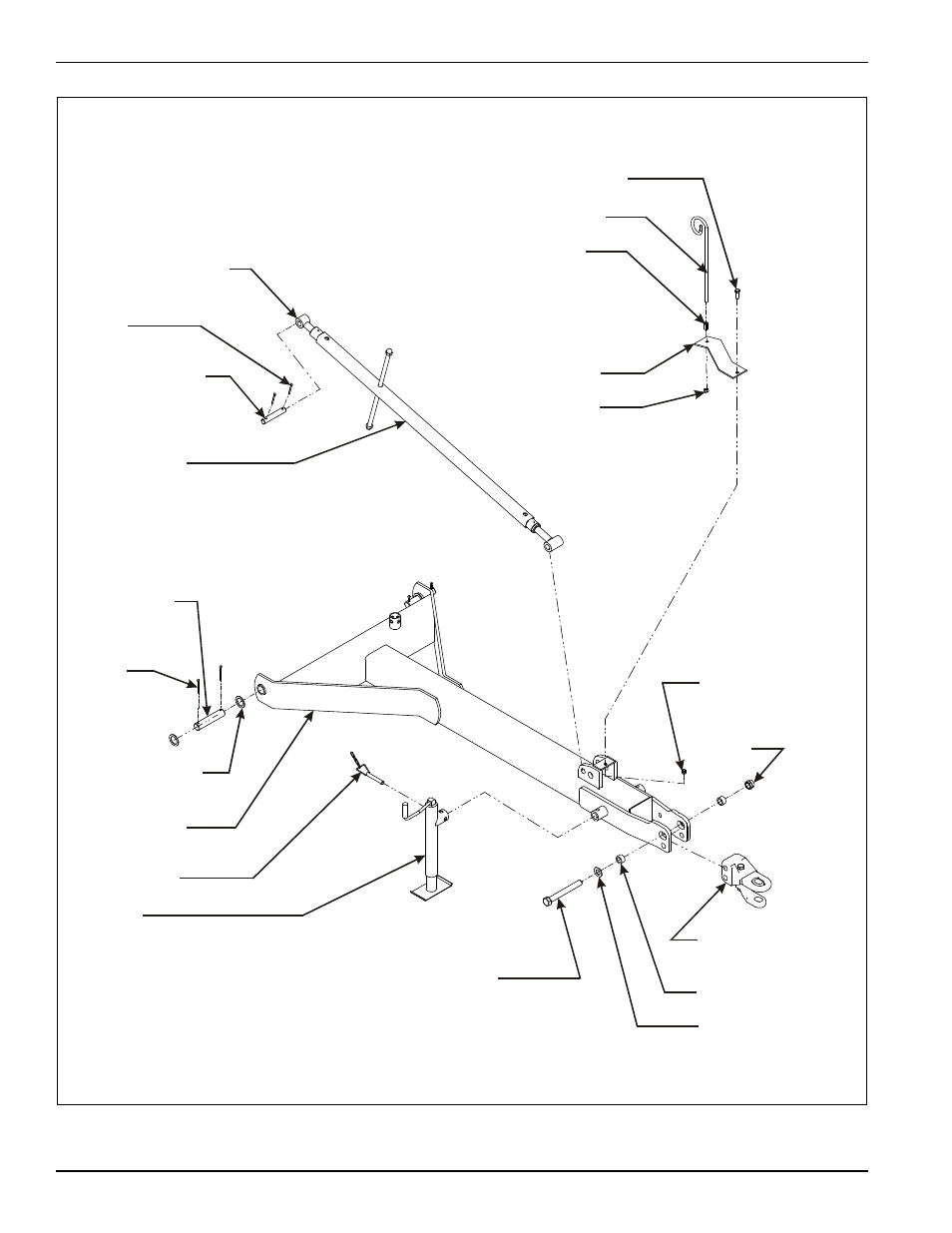 Figure 3-13: pull hitch installation | Landoll 876 Series Wing Tilloll User Manual | Page 38 / 60