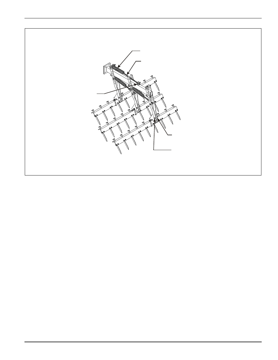 Figure 4-6: harrow adjustment, Harrow adjustment | Landoll 876 Series Wing Tilloll User Manual | Page 51 / 60