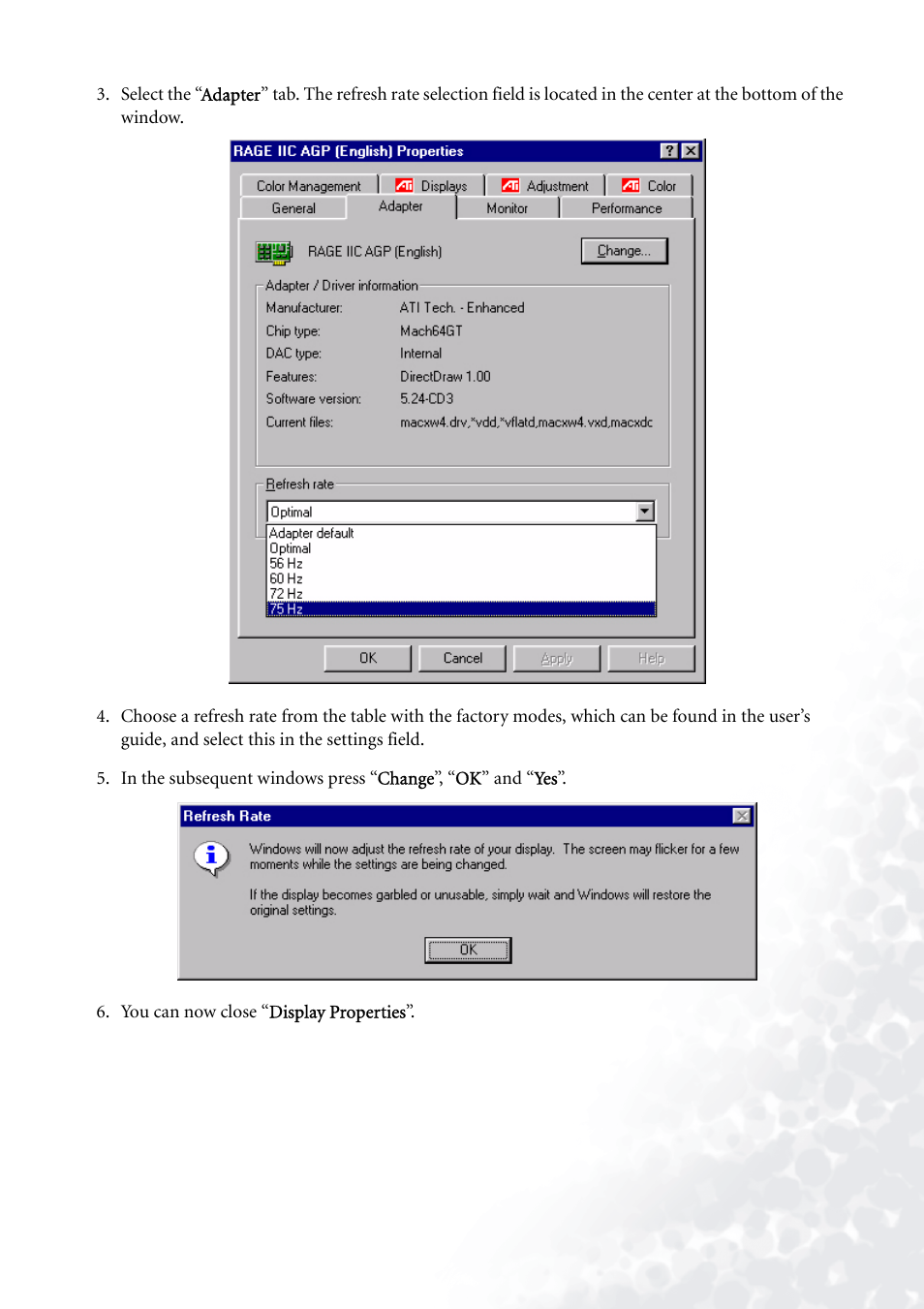 BenQ FP71G+ User Manual | Page 18 / 32