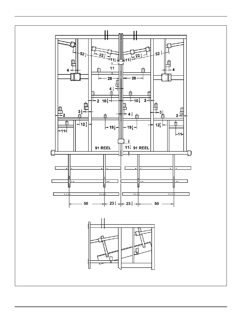 Figure 2-3: 875-15 shank placement assembly | Landoll 875 Series Tilloll User Manual | Page 12 / 64