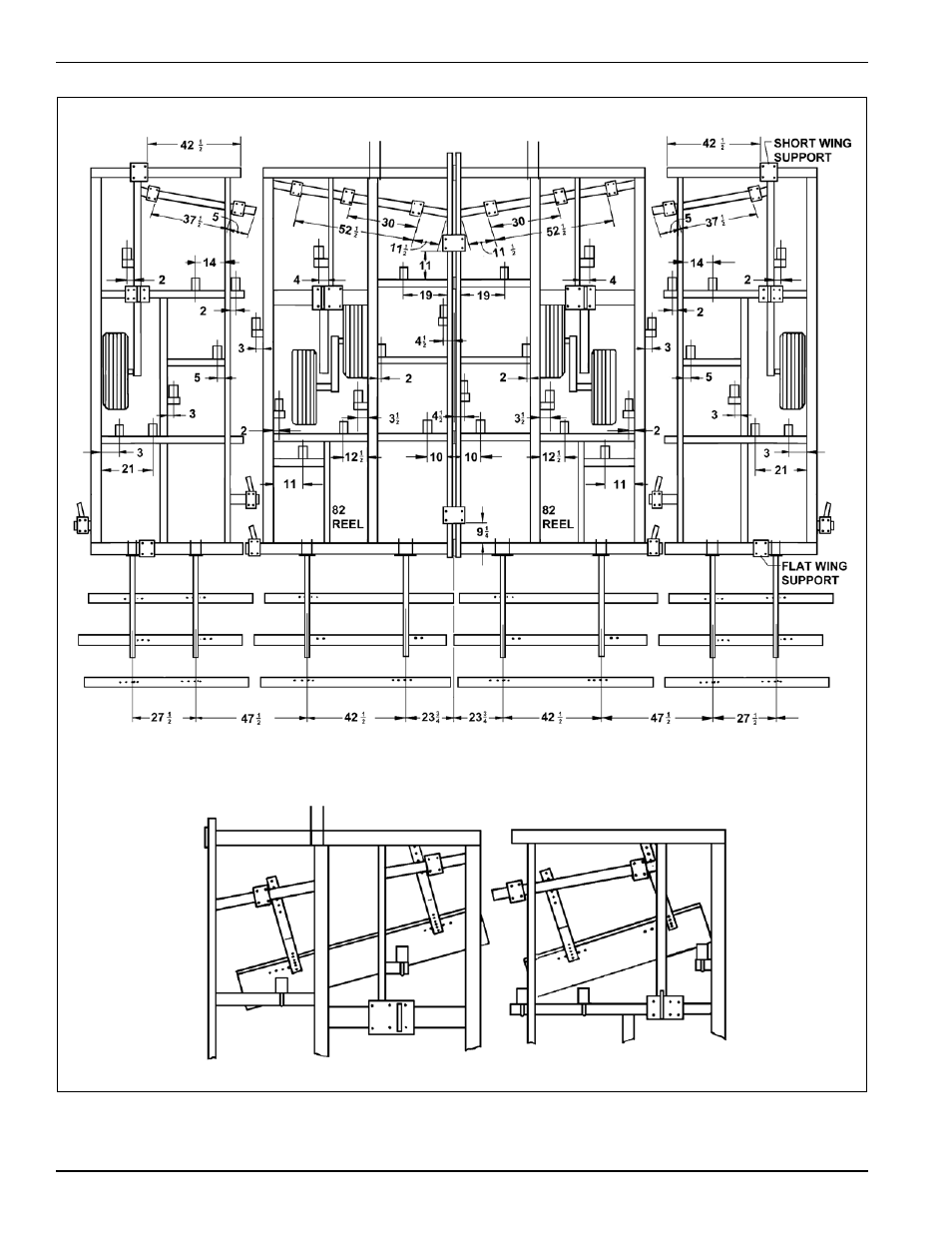 Figure 2-7: 875-25 shank placement assembly | Landoll 875 Series Tilloll User Manual | Page 16 / 64