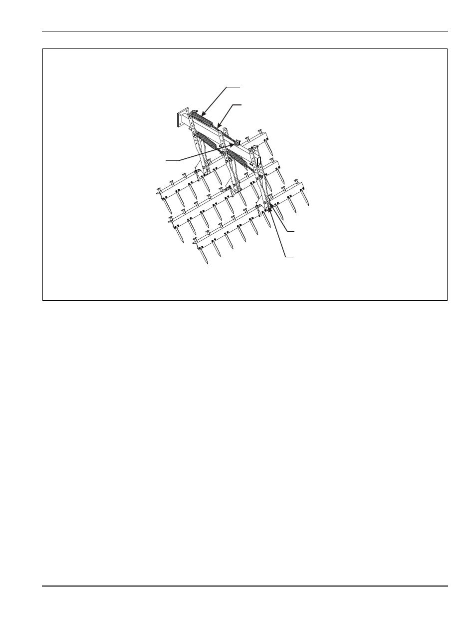 Figure 4-5: harrow adjustment, Harrow adjustment | Landoll 875 Series Tilloll User Manual | Page 55 / 64