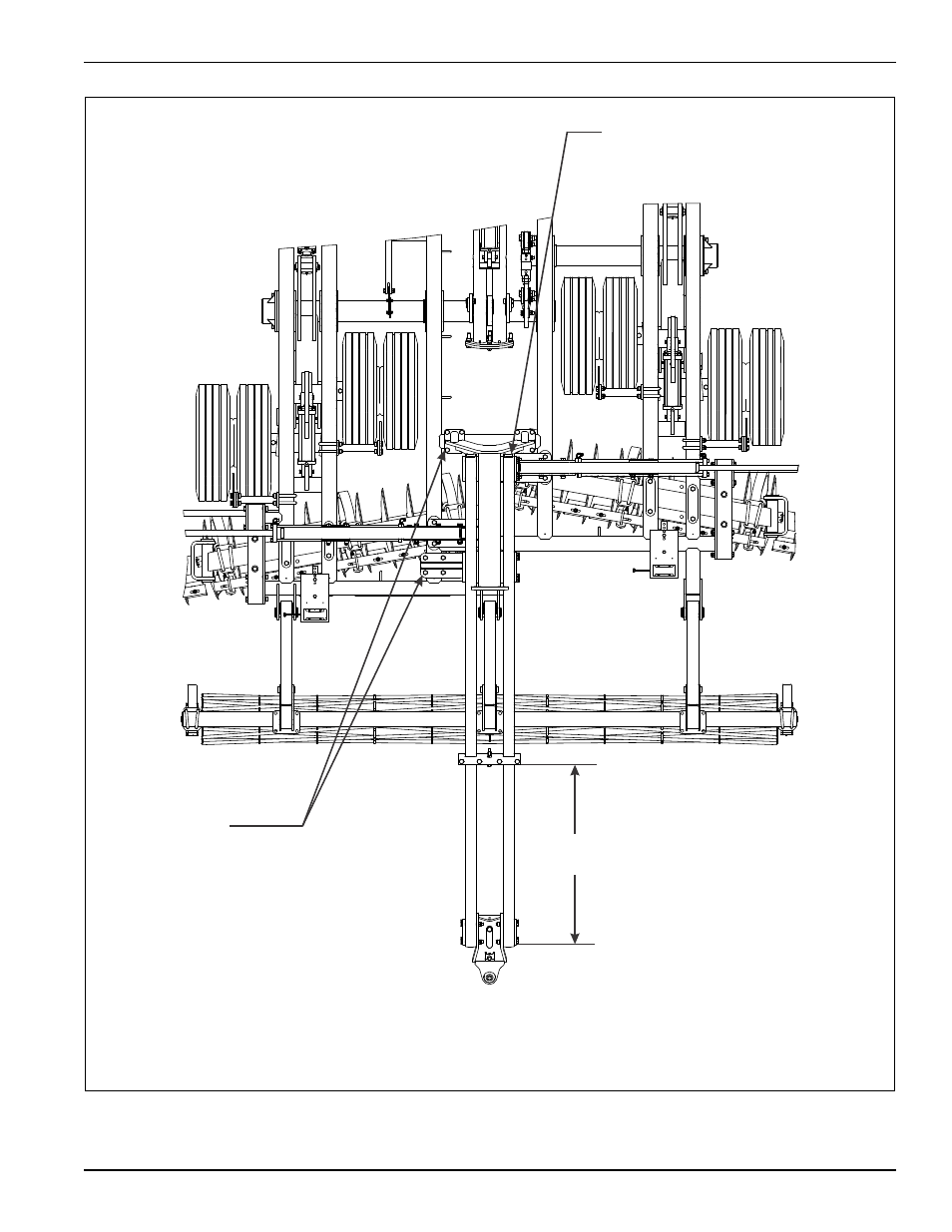 Figure 2-8: rear tow hitch installation | Landoll 7450 VT Plus User Manual | Page 17 / 82