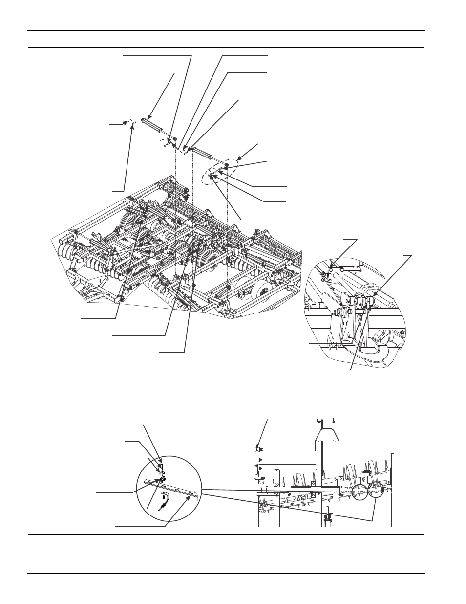 Figure 3-18: fold hydraulic assembly, Figure 3-19: hose clamp assembly | Landoll 7450 VT Plus User Manual | Page 38 / 82