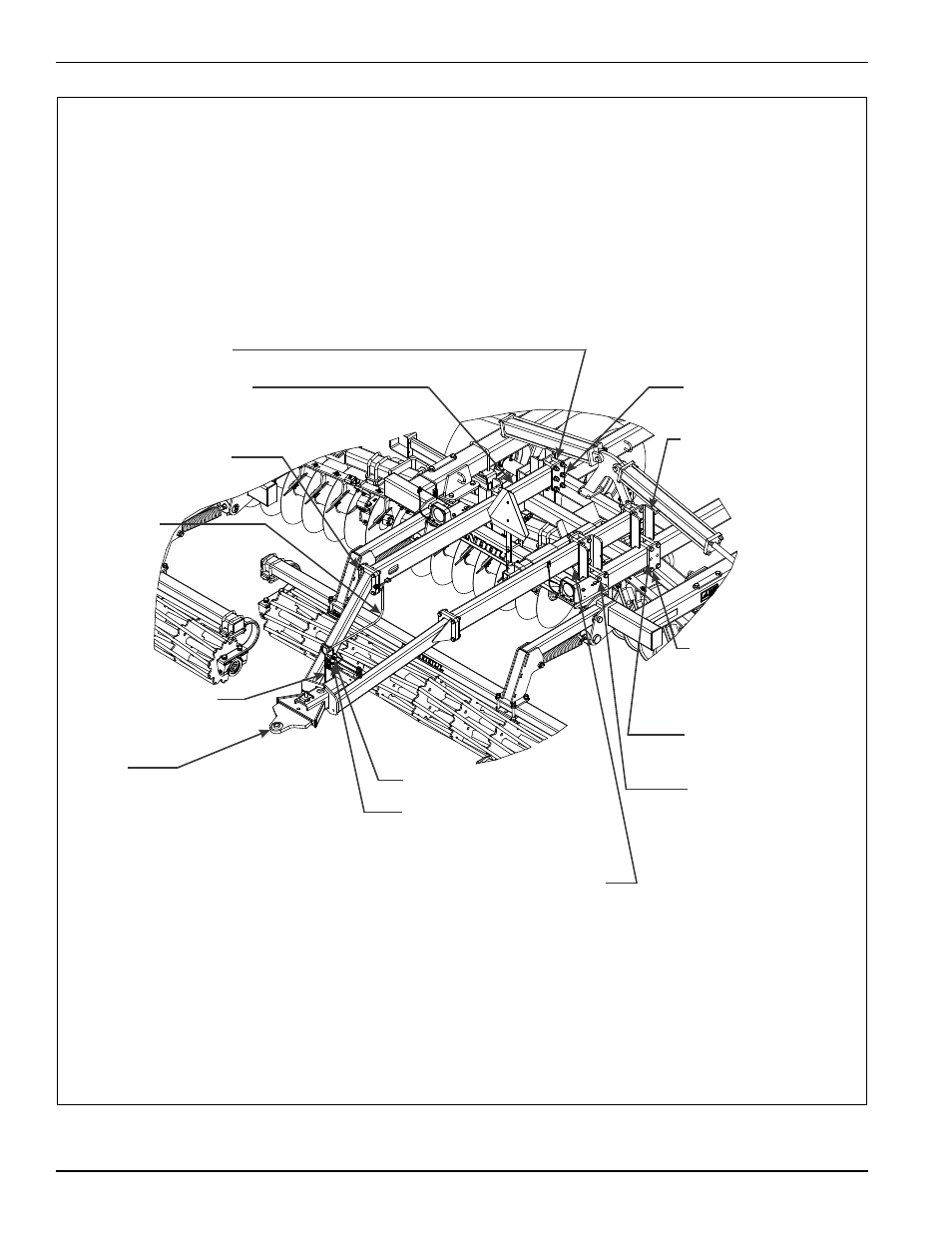 Figure 3-33: rear tow hitch installation (option) | Landoll 7431 VT Plus User Manual | Page 64 / 98