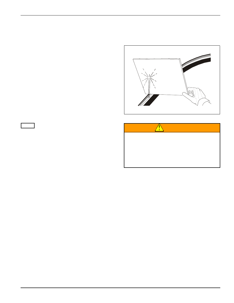 Attaching to the tractor, Hydraulic lift system, Figure 4-2: hydraulic leak detection | Warning | Landoll 7431 VT Plus User Manual | Page 71 / 98