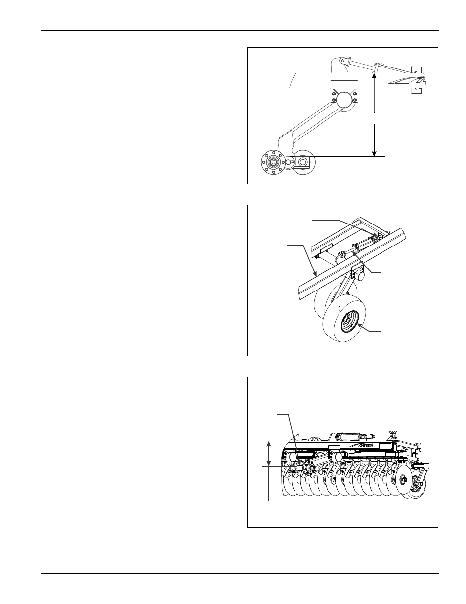 Figure 4-9: leveling from side to side, Figure 4-10: wing lift adjustment, Figure 4-11: 7431-20 wing lift adjustment | Landoll 7431 VT Plus User Manual | Page 77 / 98