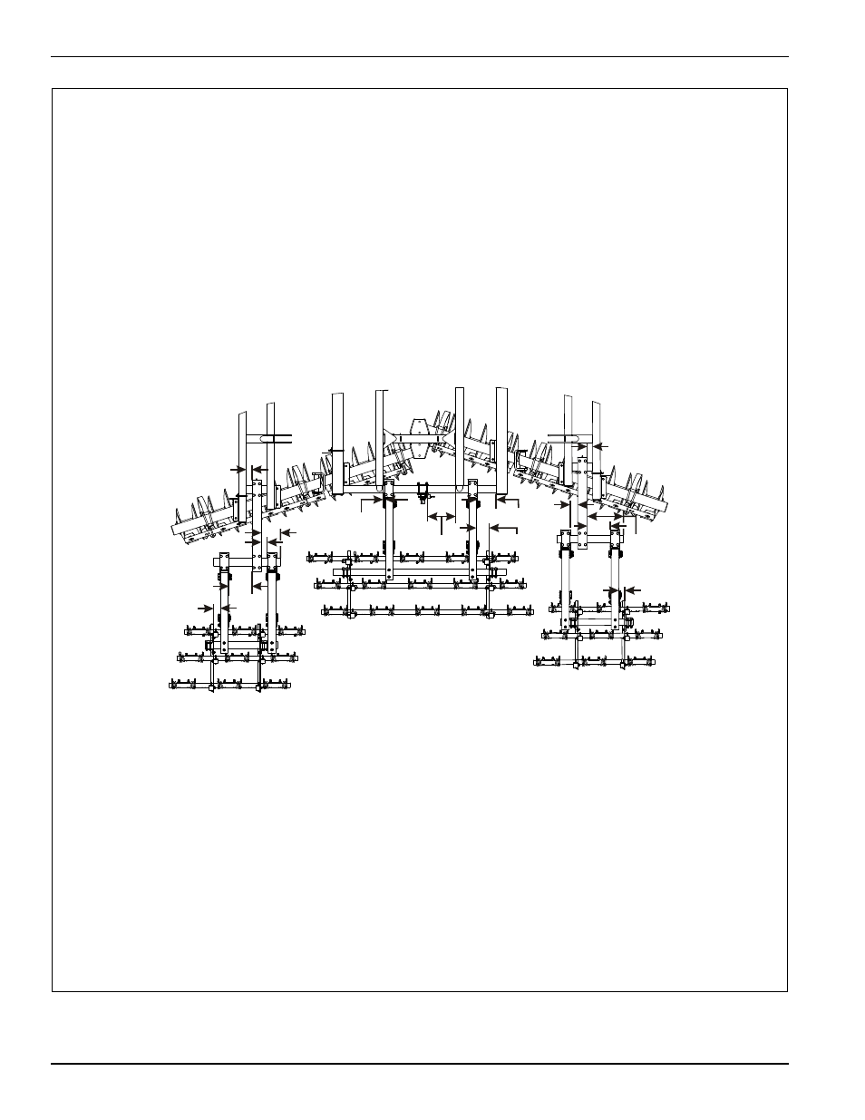 Figure 2-5: coil tine harrow placement (21' model) | Landoll 6230 Disc User Manual | Page 14 / 96