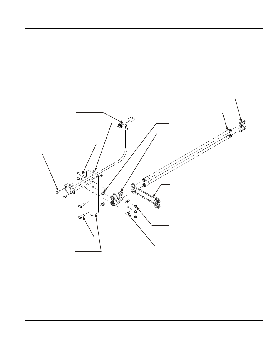 Figure 3-28: rear tow hitch hydraulic installation | Landoll 6230 Disc User Manual | Page 63 / 96