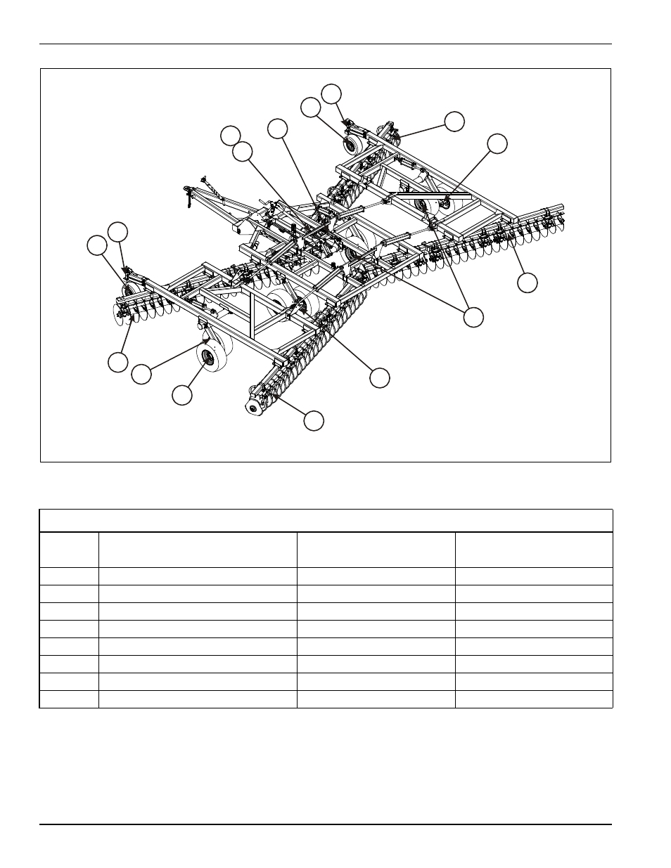 Figure 4-21: lubrication schedule, Table 4-1: lubrication table | Landoll 6230 Disc User Manual | Page 90 / 96